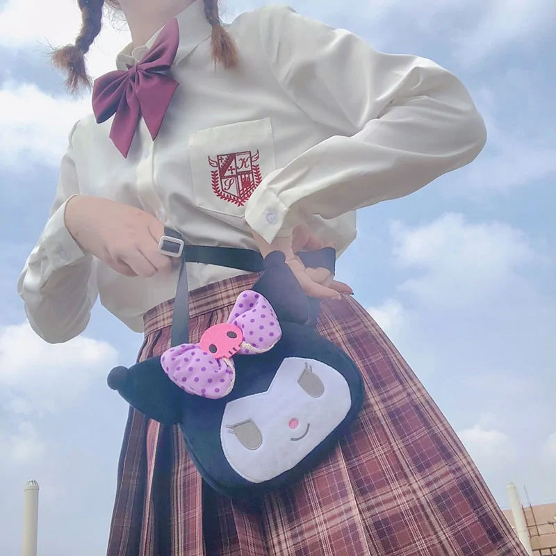 Bag Cute Plush with Cinnamoroll and Kuromi