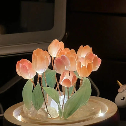Crystal Handmade Tulip Night Light