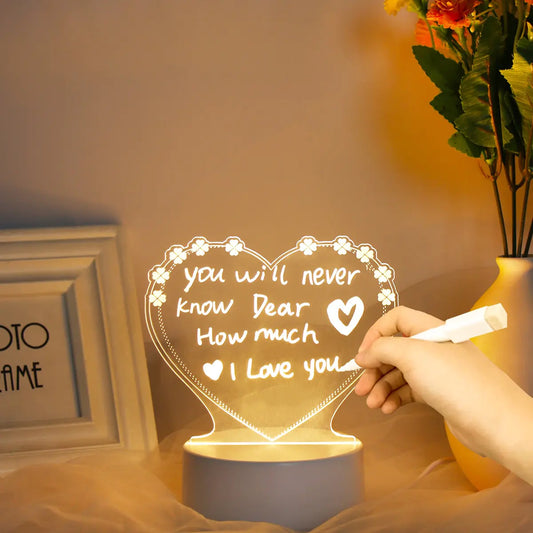 Romantic Message Board Led Night Light